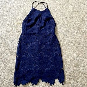 Navy Blue lace dress